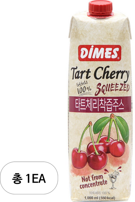 디메스 타트체리 착즙주스, 1개, 1L