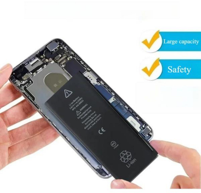 IPhone5 5S 6 6s 7 7p 8 Plus X Xr Xs Max 10 11 12 13 14 Pro 배터리 용 고용량 전화 apple 호환, 05 iPhone 13 4900mAh