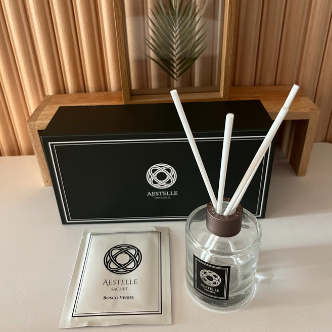 에스텔 방향제세트 샤쉐 1장 스틱 4개 포함 에클라 솔레르 자몽 & 시트러스향, 1개, 130ml