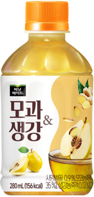 미닛메이드 모과생강 280ml 12패트, 12개