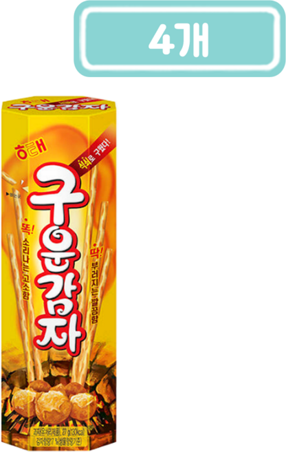 해태 구운감자 오리지널, 27g, 4개