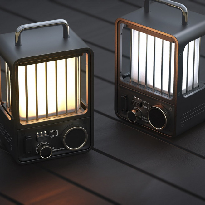 빌라랜턴 레트로 LED 감성랜턴 충전식 캠핑 무드등 빈티지 차박 조명, 1개, 혼합색상