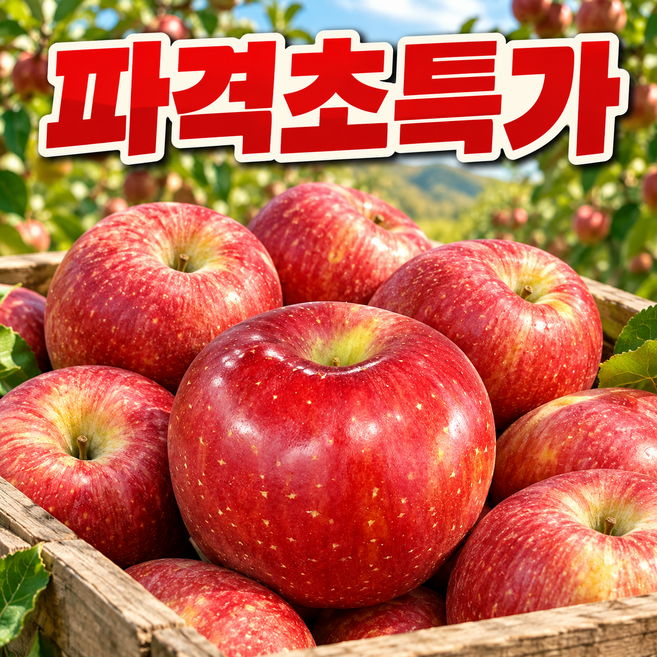 [SNS대란주문폭주중] 국내산 산지직송 15Brix 부사사과, 1박스, 3kg