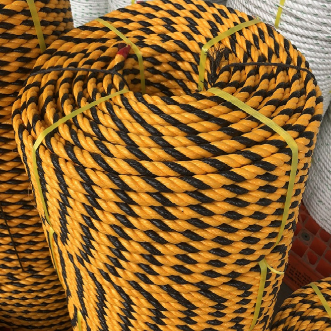 신한로프 안전로프 타이거로프 8mm 10mm 12mm 14mm 16mm / 100m, 노랑+검정, 1개