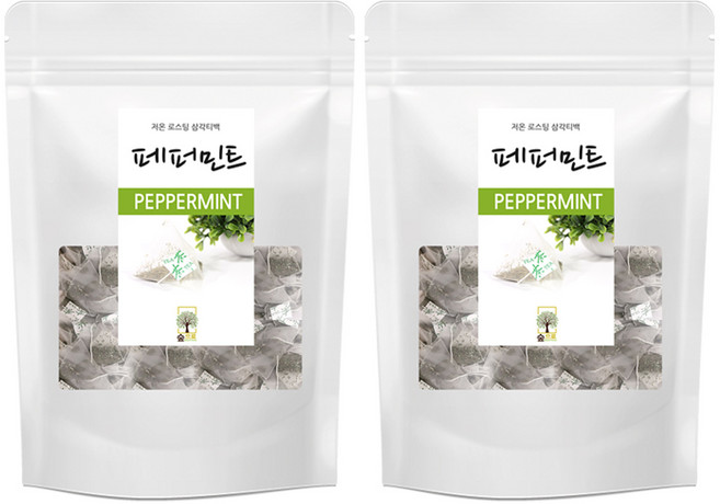 페퍼민트 25티백 숲으로허브 삼각티백, 25g, 25개입, 2개
