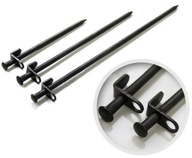 캠핑 단조팩 텐트 타프 콜팩 핑거팩 T형 20cm 30cm 40cm, 캠핑 단조팩 HCSL04 (T형) 40CM, 1개