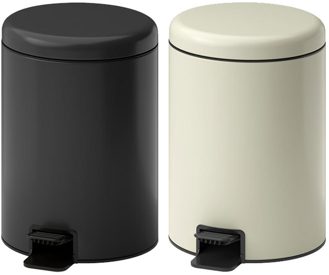 이케아 STENTRAPPA 스텐트라파 페달휴지통 9L 쓰레기통 주방휴지통 통분리휴지통 스텐휴지통, 베이지_805.953.94