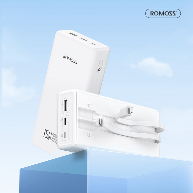 로모스 PRC20 20000mAh 보조배터리 화이트