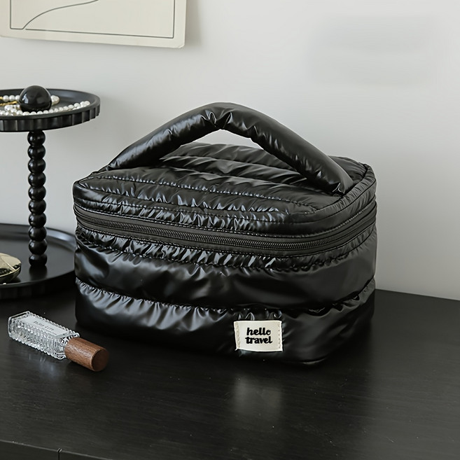 쿠션 방수 패딩 여행용 대용량 화장품 파우치