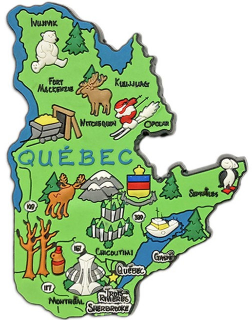 유로고 미국 몰디브 뉴욕 괌 하와이 캐나다 스위스 프라하 영국 런던 마그넷 마그네틱 냉장고자석, 44.캐나다 퀘백