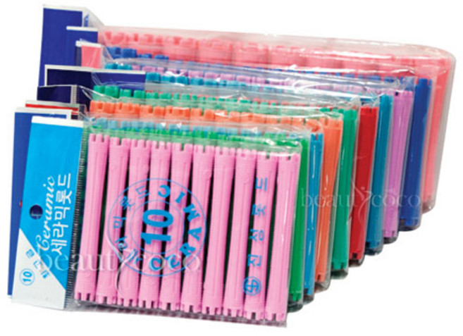 세라믹 롯드(1~12호) 헤어 파마롯드, 1개