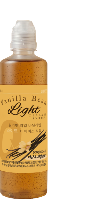 릴리벳 바닐라빈 라이트 저칼로리 저당 시럽, 1개, 500ml