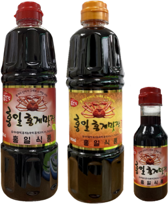 홍일점 홍게 맛장 소스 900ml + 홍게 맛장 소스 골드 900ml + 홍게 맛장 소스 200ml, 1세트, 2L