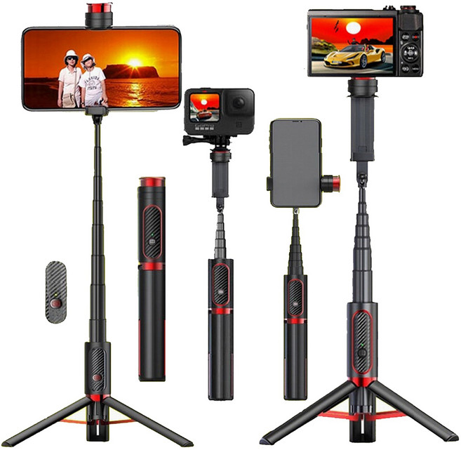 스마트 카메라 삼각대 SK900 1위 셀카봉 캠코더 액션캠 삼각대 무선 블루투스 리모컨 홀더 휴대폰 핸드폰 스마트폰 삼각대 거치대 애플 아이폰 삼성 갤럭시 스마트폰 카메라삼각대, 1개