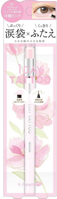 [일본직구] K-팔레트 원데이타투 멀티 블루밍 아이즈 01 사쿠라 핑크 애교살 메이커 (섀, 1개, 01 사쿠라핑크
