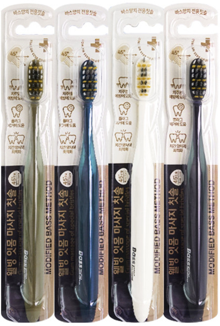 웰빙 잇몸 마사지 칫솔 바스양치 치주염예방, 1개, 4개입