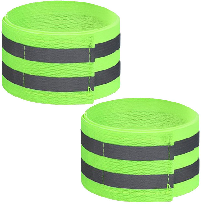 세이프런 야광 반사 안전 밴드, 2개, 그린