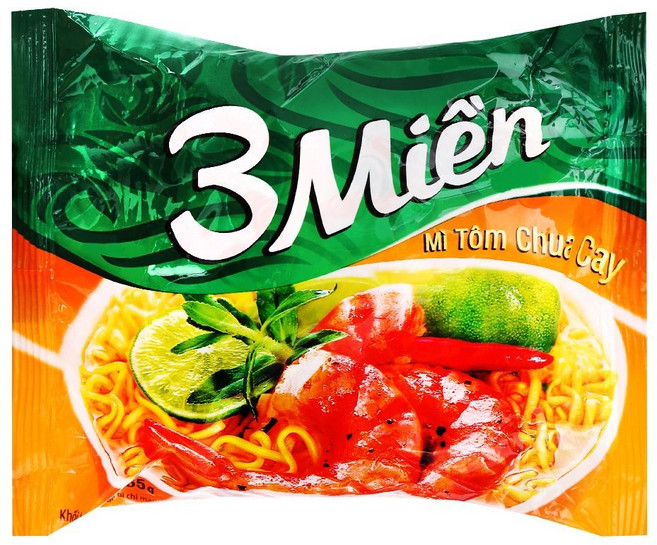 3MIEN 베트남 라면 새우향 3Mien Mi Tom Chua Cay, 30개