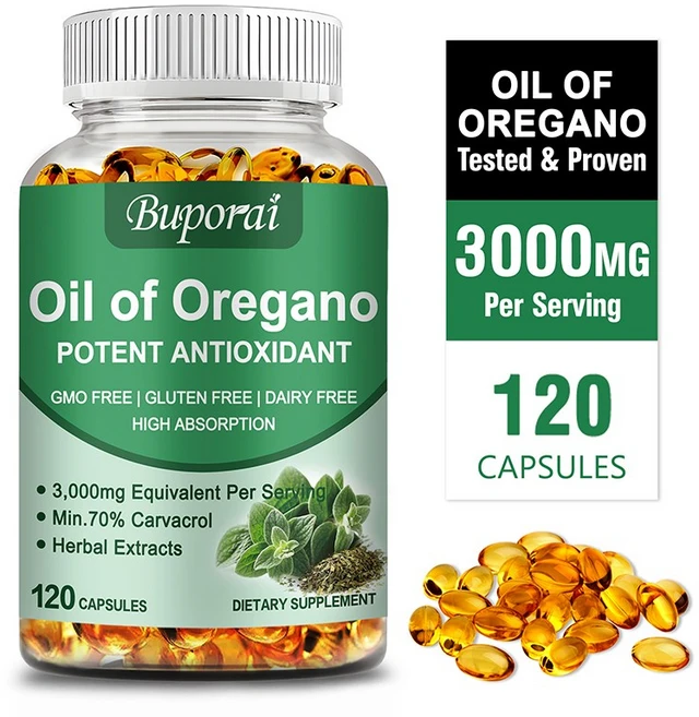 오레가노 오일 캡슐 - 면역 및 소화 지원 항산화 장 건강 증진, 2개, 60정 - 쿠팡