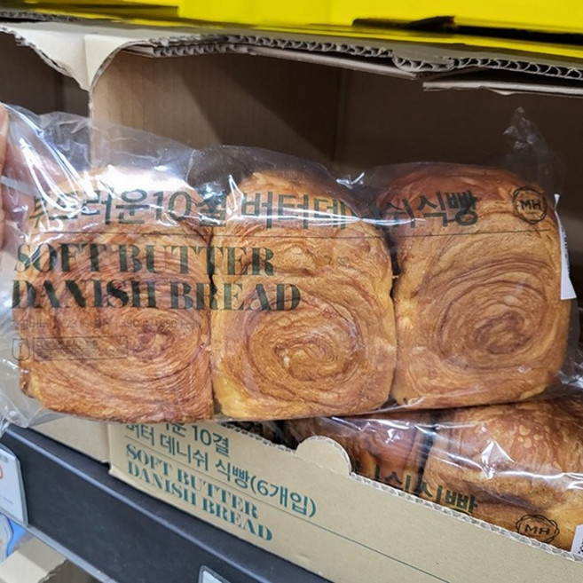 부드러운 10결 버터 데니쉬 식빵, 390g, 1개
