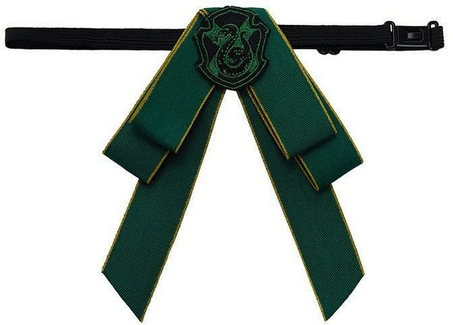 哈利波特 學院系列 飾品 領結 徽章 高筒襪 勛章 長筒襪, 1個, 徽章領結 斯萊特林