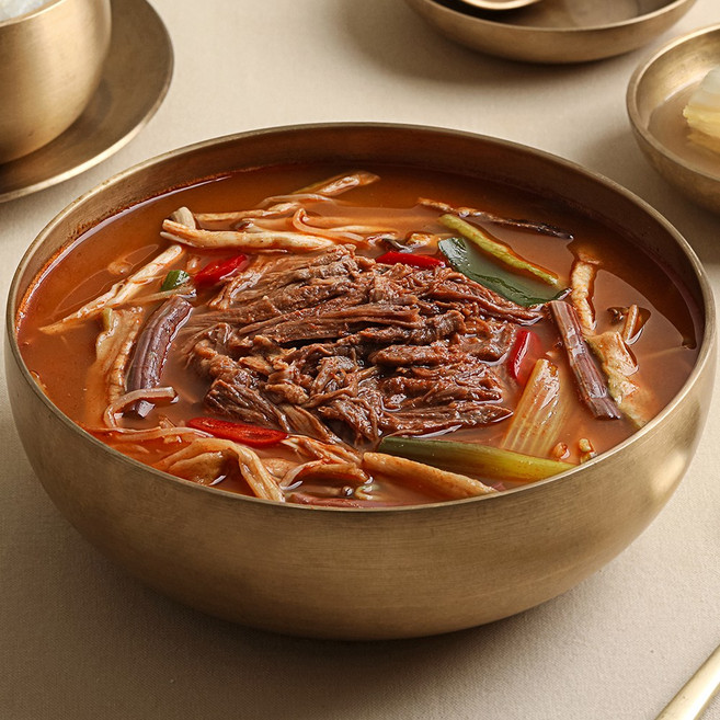 소노정 가마솥 전통 한우 육개장 국내산 소고기 파개장 맛집 밀키트, 4개, 500g