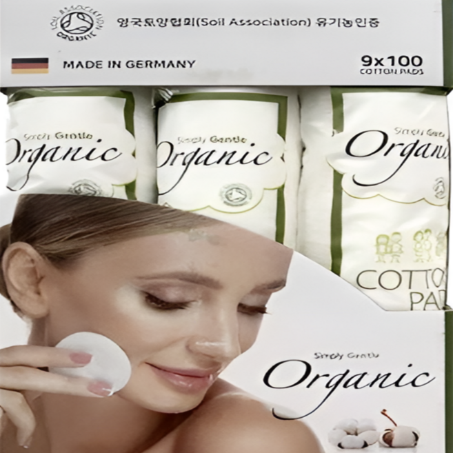 minh 코스트코 독일 천연 순면 유기농 친환경 화장솜, 100매입, 1개