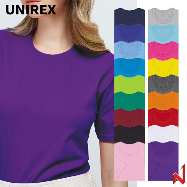 유니렉스 반팔티 20수 코마 라운드 공용