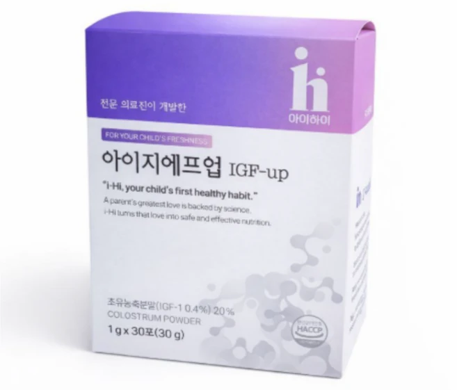 아이하이 아이지에프업 IGF-UP 초유농축분말 30포, 1개, 30정 - 쿠팡