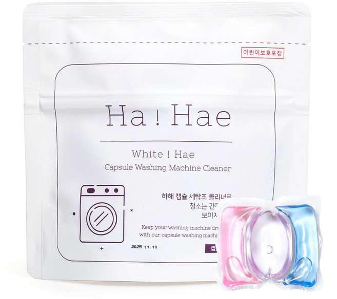 하해 초강력 캡슐세탁조클리너 드럼세탁기 통돌이 공용, 130g, 1개