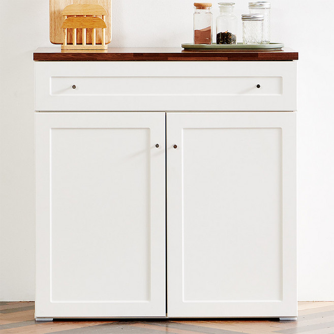 원스홈 토스터 800 주방 수납장(서랍형)/다용도, 크림화이트