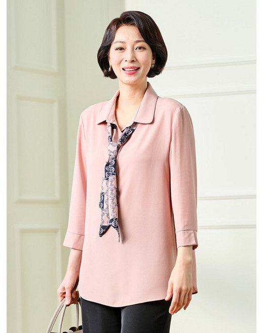 마담엘레강스 미미 타이 블라우스 241BL06