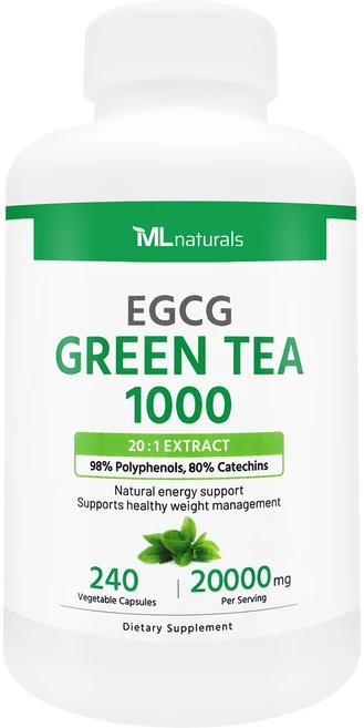 [미국빠른직구] 신제품 마이라이프 내추럴스 EGCG 그린티 1000 (카테킨 80% 폴리페놀 98%), 1개, 240정 - 쿠팡