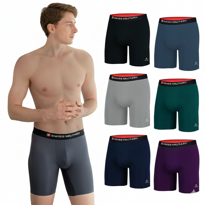 스위스밀리터리 롱드로즈 5장세트 빅사이즈 남자팬티