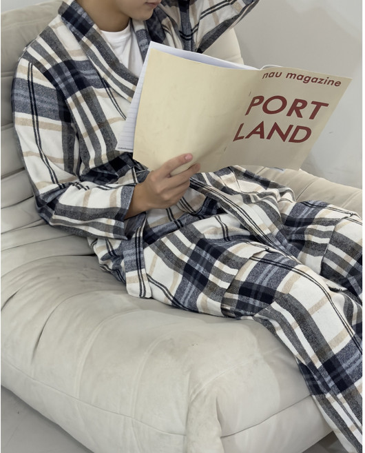 럭스 사계절용 샤워가운+바지 세트