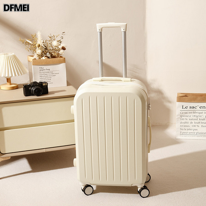 DFMEI 行李箱20寸小清新拉桿箱高顏值女小型輕便萬向輪旅行箱密碼箱男