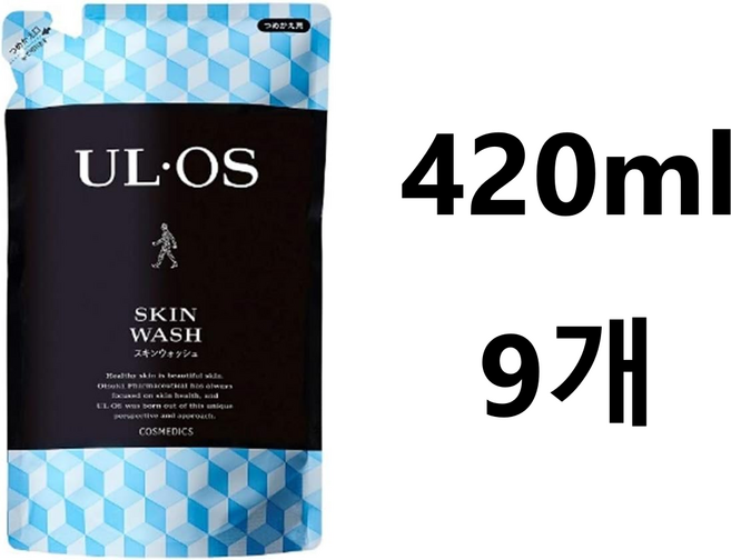 일본 ULOS 우르오스 스킨워시 리필용 420 ml, 420ml, 9개