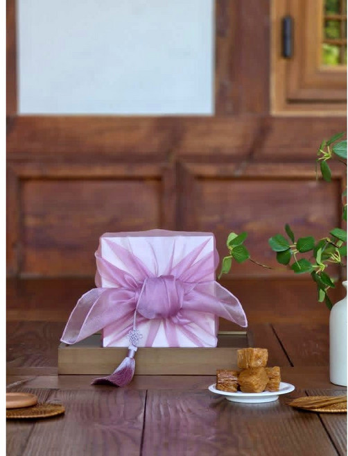 [조선상식]수제 페스츄리 장인 개성모약과 보자기 선물세트 상견례 답례품, 10개, 30g