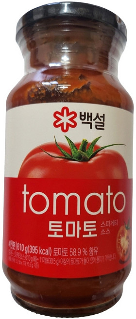 CJ 백설 토마토스파게티소스, 2개, 610g