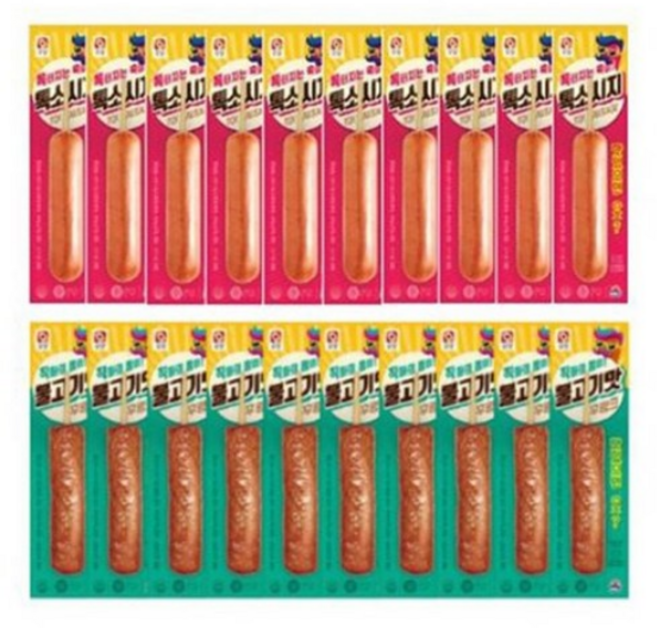 사조 불고기맛후랑크 10개+톡소시지 10개, 20개, 70g