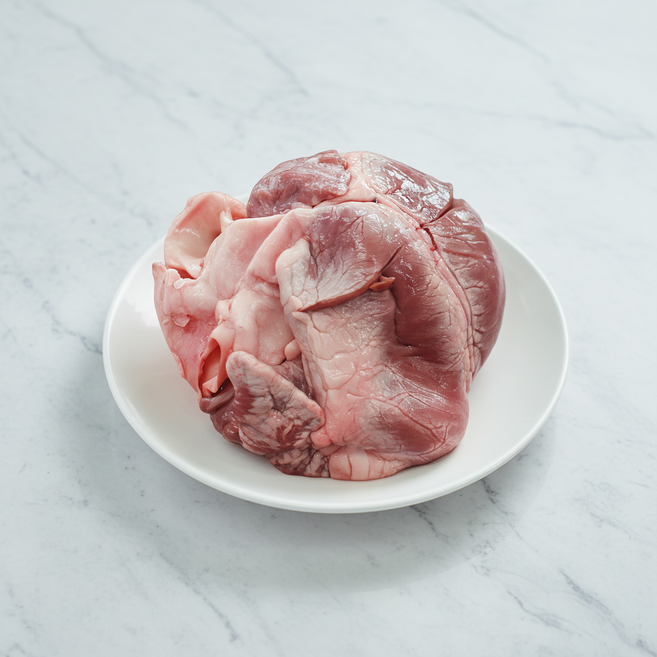 행복한돈 국내산 냉동 돼지염통 1개 500g내외