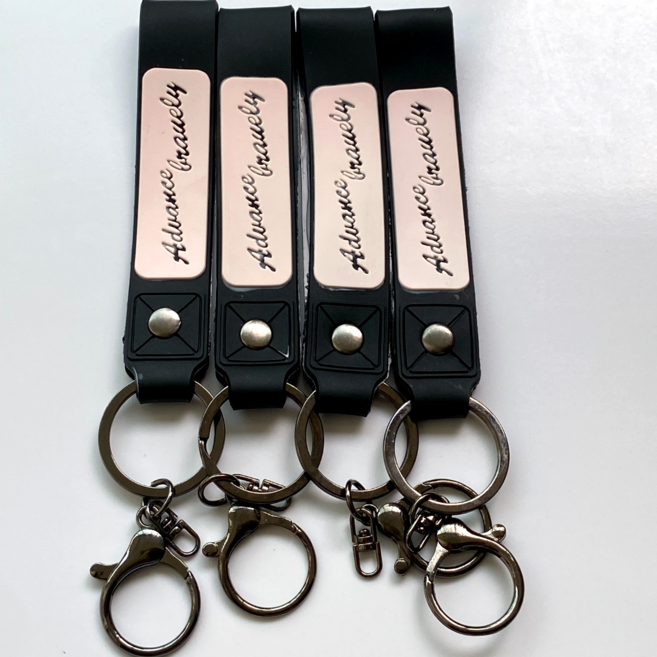 키링 열쇠고리 차키 손잡이 줄 diy 실리콘 스트랩, B 핑크, 4개