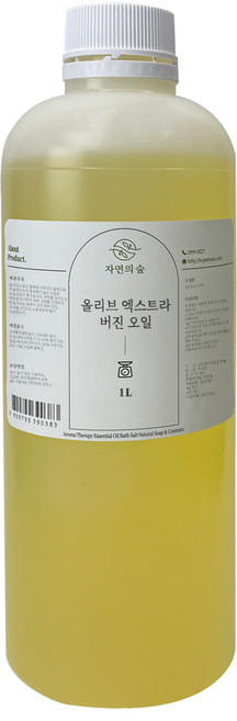 자연의숲 엑스트라 버진 올리브오일 비누베이스/기타재료, 1L, 1개