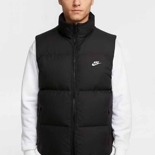 백화점정품 나이키 NSW 클럽 남성 써마 핏 패딩 베스트 IB2978-010 사은품 나이키 리유저블 쇼핑백 L