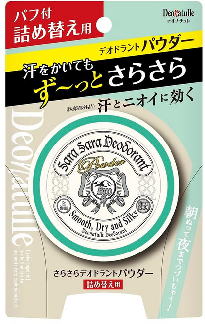 데오나츄레 사라사라 데오드란트 파우더 리필용 제라늄향 15g, 1개