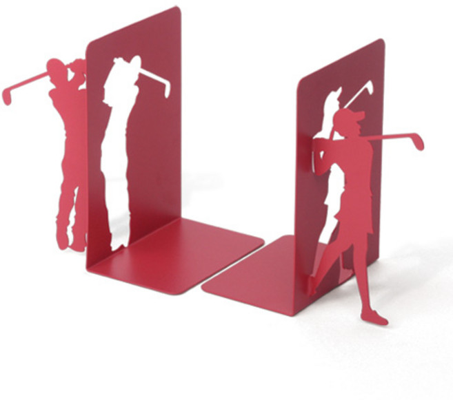 골퍼 북엔드 세트 (핑크), 단품