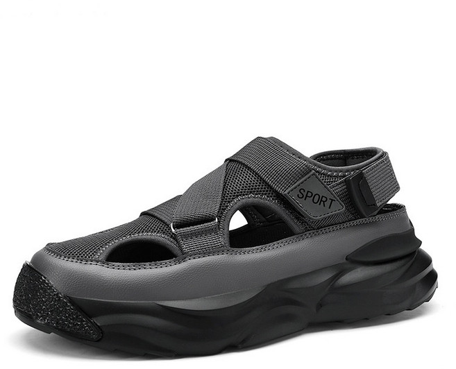 26SS 남성 빅사이즈 아쿠아슈즈 최대 285mm 통기성 발편한 샌들 - 푹신한 경량 논슬립 워터슈즈 물놀이 신발