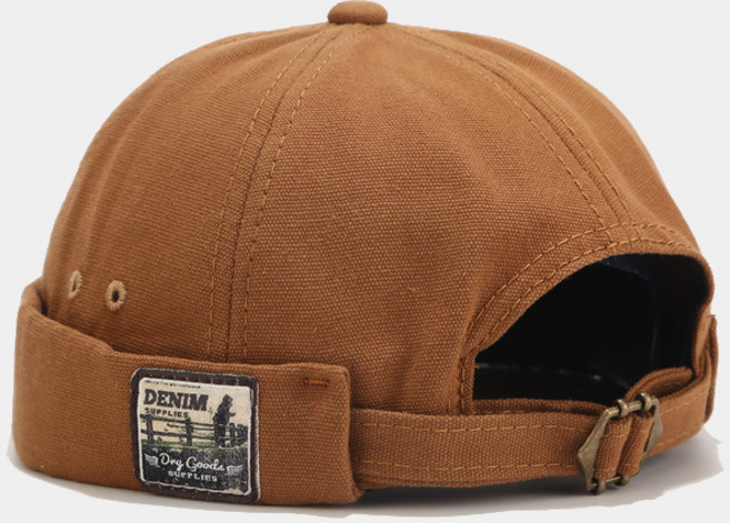 스마트플라이 남녀공용 데님 패치 롤업 와치캡 모자