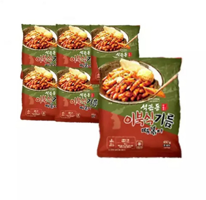 석관동 이북식 기름떡볶이 450g 6개