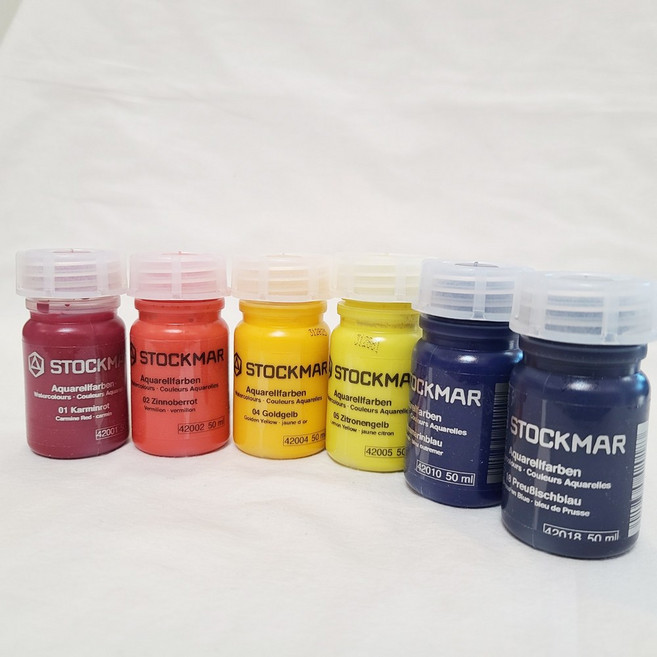 스토크마 수채물감 50ml 낱개 발도르프미술 stockmar 당일발송, 레몬옐로우